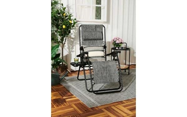 Liegestuhl Baden-Baden 91x65x110 Cm Graumeliert 7 Liegestuhl Baden-Baden 91x65x110 Cm Graumeliert – Bild 5