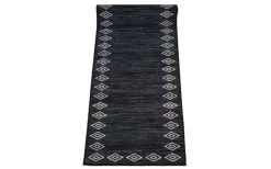 Läufer Livia 67x300 Cm Schwarz Polyamid