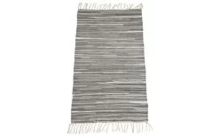 Flickenteppich Lisa 60x110 Cm Grau Baumwolle