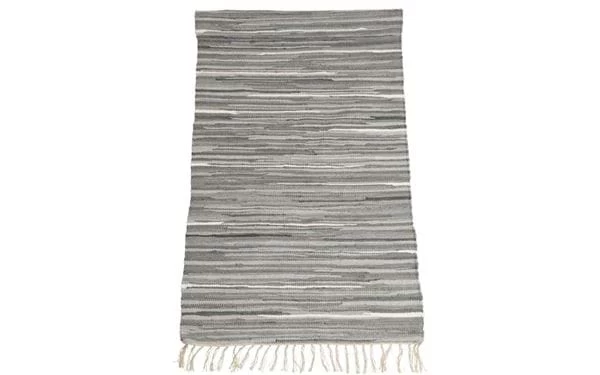Flickenteppich Lisa 70x200 Cm Grau Baumwolle 3 Flickenteppich Lisa 70x200 Cm Grau Baumwolle