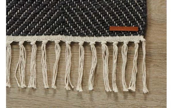 Teppich Aus Wollgemisch Elsaform Alva 70x200 Cm Dunkelgrau 65% Wolle / 24% Polyester / 9% Baumwolle / 2% Sonstige Fasern 5 Teppich Aus Wollgemisch Elsaform Alva 70x200 Cm Dunkelgrau 65% Wolle / 24% Polyester / 9% Baumwolle / 2% Sonstige Fasern – Bild 3