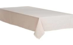 Tuch Elsaform 145x250 Cm Beige Fringes Baumwolle