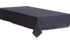 Tuch Elsaform 145x250 Cm Granitgrau Fringes Baumwolle