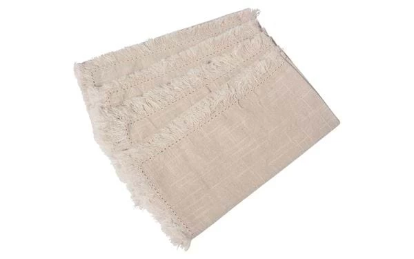 Stoffservietten Elsaform 40x40 Cm 4 Er-Pack Fransen Beige Fringes Baumwolle 3 Stoffservietten Elsaform 40x40 Cm 4 Er-Pack Fransen Beige Fringes Baumwolle