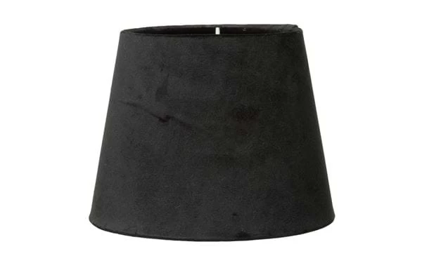 Lampenschirm Minsk 14x18,5 Cm Schwarz Samt 3 Lampenschirm Minsk 14x18,5 Cm Schwarz Samt