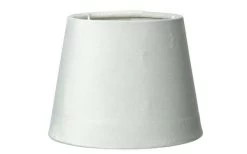 Lampenschirm Minsk 14x18,5 Cm Hellgrau Samt