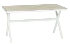 Tisch Florens + 4 Stühle Milano Möbelgarnitur Für Mittelgroße Balkone Oder Terrassen. Tisch Mit Platte Aus Pflegeleichtem Kunstrattan Und Kreuzbein. Stapelbare Stühle Aus Pflegeleichtem Kunstrattan Und Stahlrahmen. -Einrichtungsgeschaft 601012790704 166 P 637115616864592049