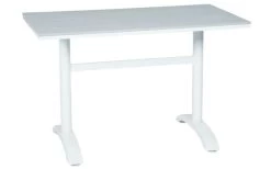 Cafétisch Milano 114x62x72 Cm Grau/Weiß Kunstholz