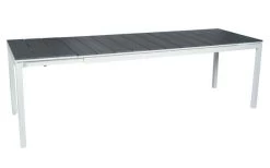 Tisch Barcelona 198/248x80x76 Cm Grau/Weiß Kunstholz -Einrichtungsgeschaft 601012960402 1356 P 637389741795504062