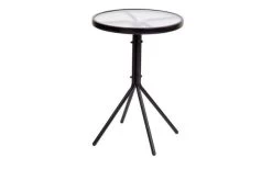 Glastisch Nice 50x70 Cm Schwarz Stahl