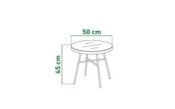 Beistelltisch Valencia 50x45 Cm Natur -Einrichtungsgeschaft 601500050101 32 P 637877681914692237