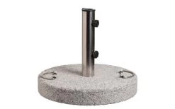 Sonnenschirmfuß 30 Kg Grau Granit/Rostfreier Edelstahl