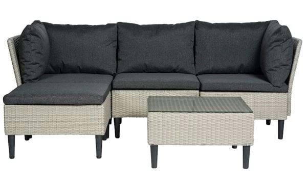 Loungeset Lissabon 5 Teile + Glasplatte Loungesofa Für Alle, Die Eine Erweiterbare Und Flexible Lösung Für Ihren Balkon Oder Ihre Terrasse Bevorzugen. Module Aus Pflegeleichtem Kunstrattan. Mit Polsterauflagen Und Kissen. Die Mitgelieferte Glasplatte Kann Eines Der Module In Einen Praktischen Tisch Verwandeln. 3 Loungeset Lissabon 5 Teile + Glasplatte Loungesofa Für Alle, Die Eine Erweiterbare Und Flexible Lösung Für Ihren Balkon Oder Ihre Terrasse Bevorzugen. Module Aus Pflegeleichtem Kunstrattan. Mit Polsterauflagen Und Kissen. Die Mitgelieferte Glasplatte Kann Eines Der Module In Einen Praktischen Tisch Verwandeln.