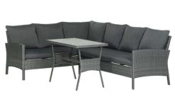 Loungeset Toscana 173,5/235x75x76 Cm Grau Kunstrattan