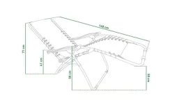 Liegestuhl Mallorca 88x61x97 Cm Grün Oxford -Einrichtungsgeschaft 606011880401 Sun lounger Mallorca 88x61x97cm 2 638175072573202026