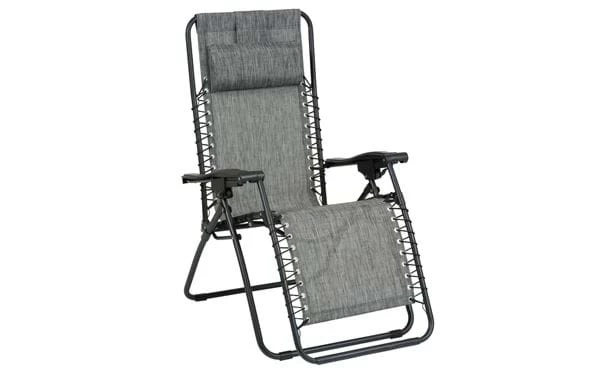 Liegestuhl Baden-Baden 91x65x110 Cm Graumeliert 3 Liegestuhl Baden-Baden 91x65x110 Cm Graumeliert
