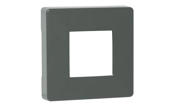 Abdeckrosette 10,8x10,8 Cm Grau Aluminium 4 Abdeckrosette 10,8x10,8 Cm Grau Aluminium – Bild 2