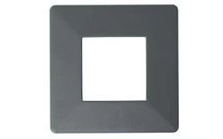 Abdeckrosette 10,8x10,8 Cm Grau Aluminium
