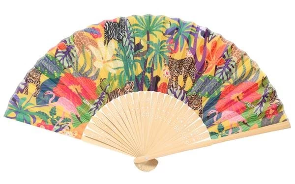 Handventilator Gemischtes Muster Bambus 4 Handventilator Gemischtes Muster Bambus – Bild 2