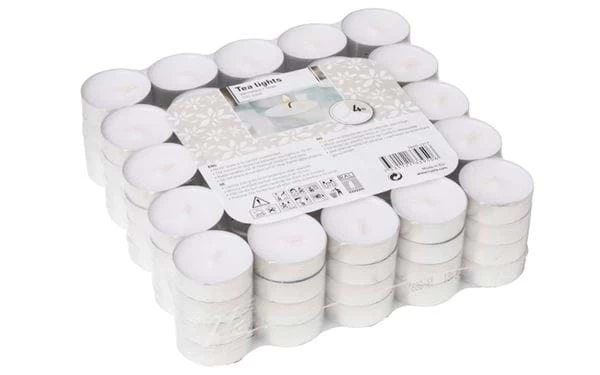 Teelicht 100 Er-Pack Weiß 3 Teelicht 100 Er-Pack Weiß