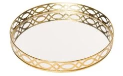 Spiegeltablett Lea 26 Cm Messing