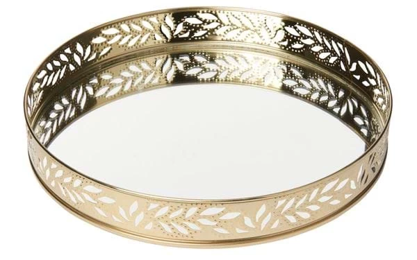 Spiegeltablett Lydia 26 Cm Messing 3 Spiegeltablett Lydia 26 Cm Messing