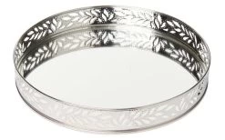 Spiegeltablett Lydia 26 Cm Silber