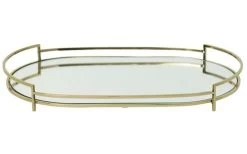 Spiegeltablett Linn 35x22x4 Cm Gold -Einrichtungsgeschaft 783020690102 2514 P 637491554858784445