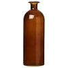 Vase Glass Bottle 8,5x8,5x27 Cm Braun