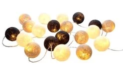 LED-Lichterkette Lysa 20 Lampen IP44 Innen-/Außenbereich Verschiedene Farben