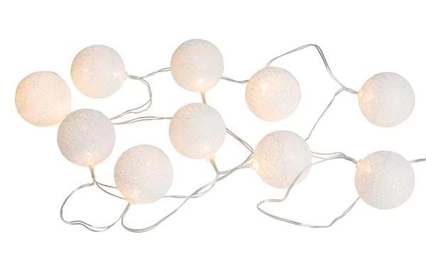 LED-Lichterkette Lysa 10 Lampen IP44 Innen-/Außenbereich Weiß 3 LED-Lichterkette Lysa 10 Lampen IP44 Innen-/Außenbereich Weiß