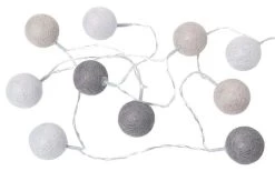 LED-Lichterkette Lysa Flitter Grau