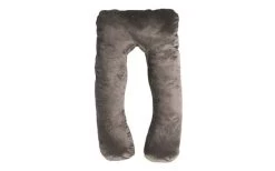 Bezug Für Seitenschläferkissen 140x80 Cm Dunkelbeige Samt