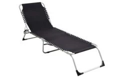 Sonnenliege Capri 190x58x30 Cm Schwarz Aluminium -Einrichtungsgeschaft F 606011970201 4 636449624841915215