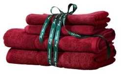 Handtuch Emma 50x70 Cm Rot Baumwolle -Einrichtungsgeschaft Home Decoration S4 2020 handduk Emma 0355 2 I 638021947797764530