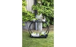 Servierwagen Biarritz Schwarz Stahl -Einrichtungsgeschaft S2 2020 Coctail trolley 0431 637116590018803617