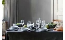 Stoffservietten Elsaform 40x40 Cm 4 Er-Pack Fransen Granitgrau Fringes Baumwolle -Einrichtungsgeschaft S3 inredning 0813 retusch glas 638040055357805009