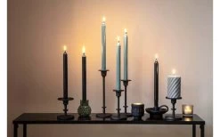 Kerzenständer Cara 12,5x5 Cm Schwarz Steingut -Einrichtungsgeschaft S3 inredning 2094 OK ny 637611803324834367 1